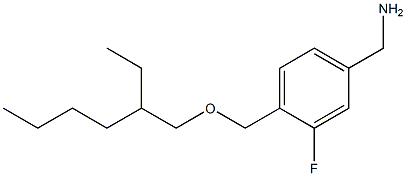 (4-{[(2-ethylhexyl)oxy]methyl}-3-fluorophenyl)methanamine 结构式