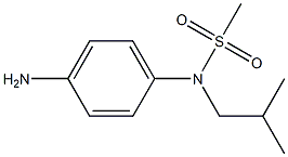 (4-aminophenyl)-N-(2-methylpropyl)methanesulfonamide 结构式