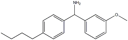 (4-butylphenyl)(3-methoxyphenyl)methanamine 结构式