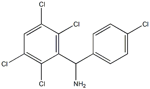 (4-chlorophenyl)(2,3,5,6-tetrachlorophenyl)methanamine 结构式