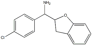 (4-chlorophenyl)(2,3-dihydro-1-benzofuran-2-yl)methanamine 结构式