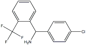 (4-chlorophenyl)[2-(trifluoromethyl)phenyl]methanamine 结构式