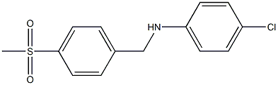 (4-chlorophenyl)[4-(methylsulfonyl)phenyl]methylamine 结构式