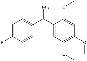 (4-fluorophenyl)(2,4,5-trimethoxyphenyl)methanamine 结构式