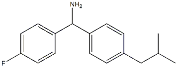 (4-fluorophenyl)[4-(2-methylpropyl)phenyl]methanamine 结构式