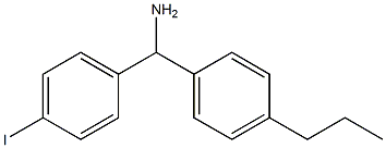 (4-iodophenyl)(4-propylphenyl)methanamine 结构式