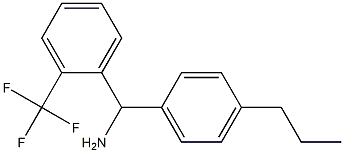 (4-propylphenyl)[2-(trifluoromethyl)phenyl]methanamine 结构式