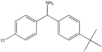 (4-tert-butylphenyl)(4-chlorophenyl)methanamine 结构式