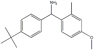 (4-tert-butylphenyl)(4-methoxy-2-methylphenyl)methanamine 结构式