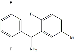 (5-bromo-2-fluorophenyl)(2,5-difluorophenyl)methanamine 结构式