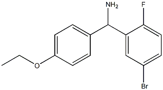 (5-bromo-2-fluorophenyl)(4-ethoxyphenyl)methanamine 结构式