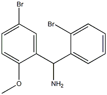 (5-bromo-2-methoxyphenyl)(2-bromophenyl)methanamine 结构式
