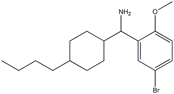 (5-bromo-2-methoxyphenyl)(4-butylcyclohexyl)methanamine 结构式