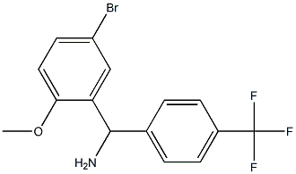 (5-bromo-2-methoxyphenyl)[4-(trifluoromethyl)phenyl]methanamine 结构式