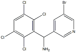 (5-bromopyridin-3-yl)(2,3,5,6-tetrachlorophenyl)methanamine 结构式