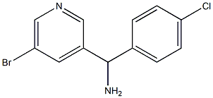 (5-bromopyridin-3-yl)(4-chlorophenyl)methanamine 结构式