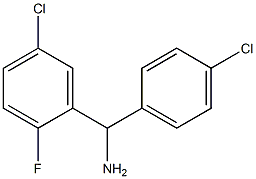 (5-chloro-2-fluorophenyl)(4-chlorophenyl)methanamine 结构式