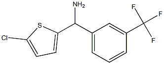 (5-chlorothiophen-2-yl)[3-(trifluoromethyl)phenyl]methanamine 结构式