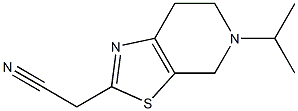 (5-isopropyl-4,5,6,7-tetrahydro[1,3]thiazolo[5,4-c]pyridin-2-yl)acetonitrile 结构式