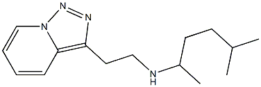 (5-methylhexan-2-yl)(2-{[1,2,4]triazolo[3,4-a]pyridin-3-yl}ethyl)amine 结构式