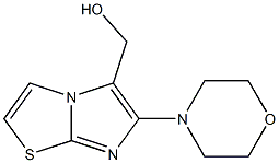 (6-morpholin-4-ylimidazo[2,1-b][1,3]thiazol-5-yl)methanol 结构式