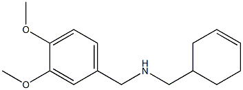 (cyclohex-3-en-1-ylmethyl)[(3,4-dimethoxyphenyl)methyl]amine 结构式