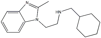 (cyclohexylmethyl)[2-(2-methyl-1H-1,3-benzodiazol-1-yl)ethyl]amine 结构式