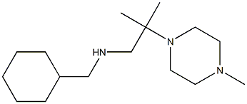 (cyclohexylmethyl)[2-methyl-2-(4-methylpiperazin-1-yl)propyl]amine 结构式