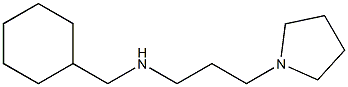 (cyclohexylmethyl)[3-(pyrrolidin-1-yl)propyl]amine 结构式