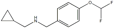 (cyclopropylmethyl)({[4-(difluoromethoxy)phenyl]methyl})amine 结构式