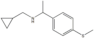 (cyclopropylmethyl)({1-[4-(methylsulfanyl)phenyl]ethyl})amine 结构式