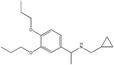 (cyclopropylmethyl)[1-(3,4-dipropoxyphenyl)ethyl]amine 结构式
