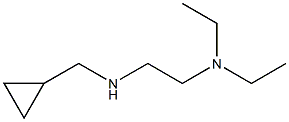 (cyclopropylmethyl)[2-(diethylamino)ethyl]amine 结构式