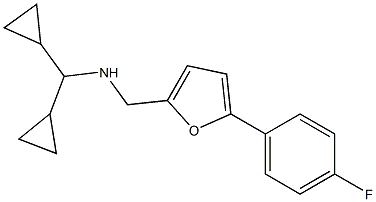 (dicyclopropylmethyl)({[5-(4-fluorophenyl)furan-2-yl]methyl})amine 结构式