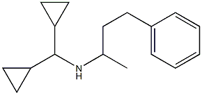 (dicyclopropylmethyl)(4-phenylbutan-2-yl)amine 结构式