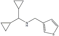 (dicyclopropylmethyl)(thiophen-3-ylmethyl)amine 结构式