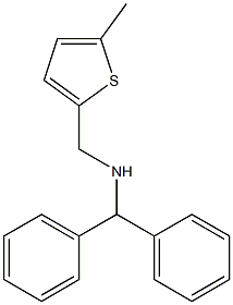 (diphenylmethyl)[(5-methylthiophen-2-yl)methyl]amine 结构式