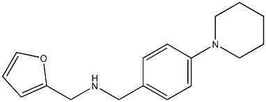 (furan-2-ylmethyl)({[4-(piperidin-1-yl)phenyl]methyl})amine 结构式