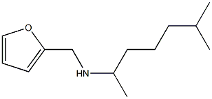 (furan-2-ylmethyl)(6-methylheptan-2-yl)amine 结构式