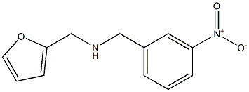 (furan-2-ylmethyl)[(3-nitrophenyl)methyl]amine 结构式