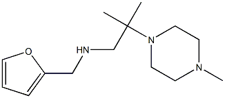 (furan-2-ylmethyl)[2-methyl-2-(4-methylpiperazin-1-yl)propyl]amine 结构式