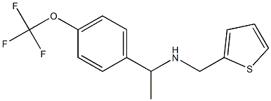 (thiophen-2-ylmethyl)({1-[4-(trifluoromethoxy)phenyl]ethyl})amine 结构式