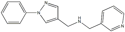 [(1-phenyl-1H-pyrazol-4-yl)methyl](pyridin-3-ylmethyl)amine 结构式