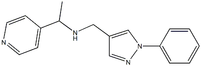 [(1-phenyl-1H-pyrazol-4-yl)methyl][1-(pyridin-4-yl)ethyl]amine 结构式