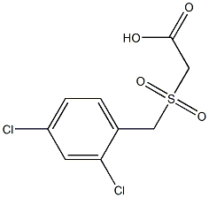 [(2,4-dichlorobenzyl)sulfonyl]acetic acid 结构式