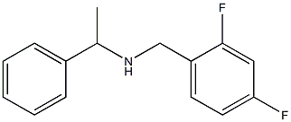 [(2,4-difluorophenyl)methyl](1-phenylethyl)amine 结构式