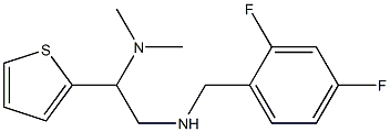 [(2,4-difluorophenyl)methyl][2-(dimethylamino)-2-(thiophen-2-yl)ethyl]amine 结构式