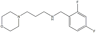 [(2,4-difluorophenyl)methyl][3-(morpholin-4-yl)propyl]amine 结构式