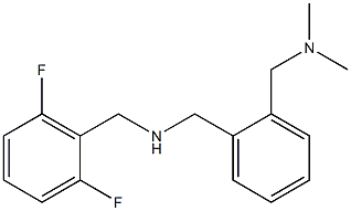 [(2,6-difluorophenyl)methyl]({2-[(dimethylamino)methyl]phenyl}methyl)amine 结构式