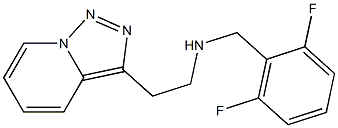 [(2,6-difluorophenyl)methyl](2-{[1,2,4]triazolo[3,4-a]pyridin-3-yl}ethyl)amine 结构式
